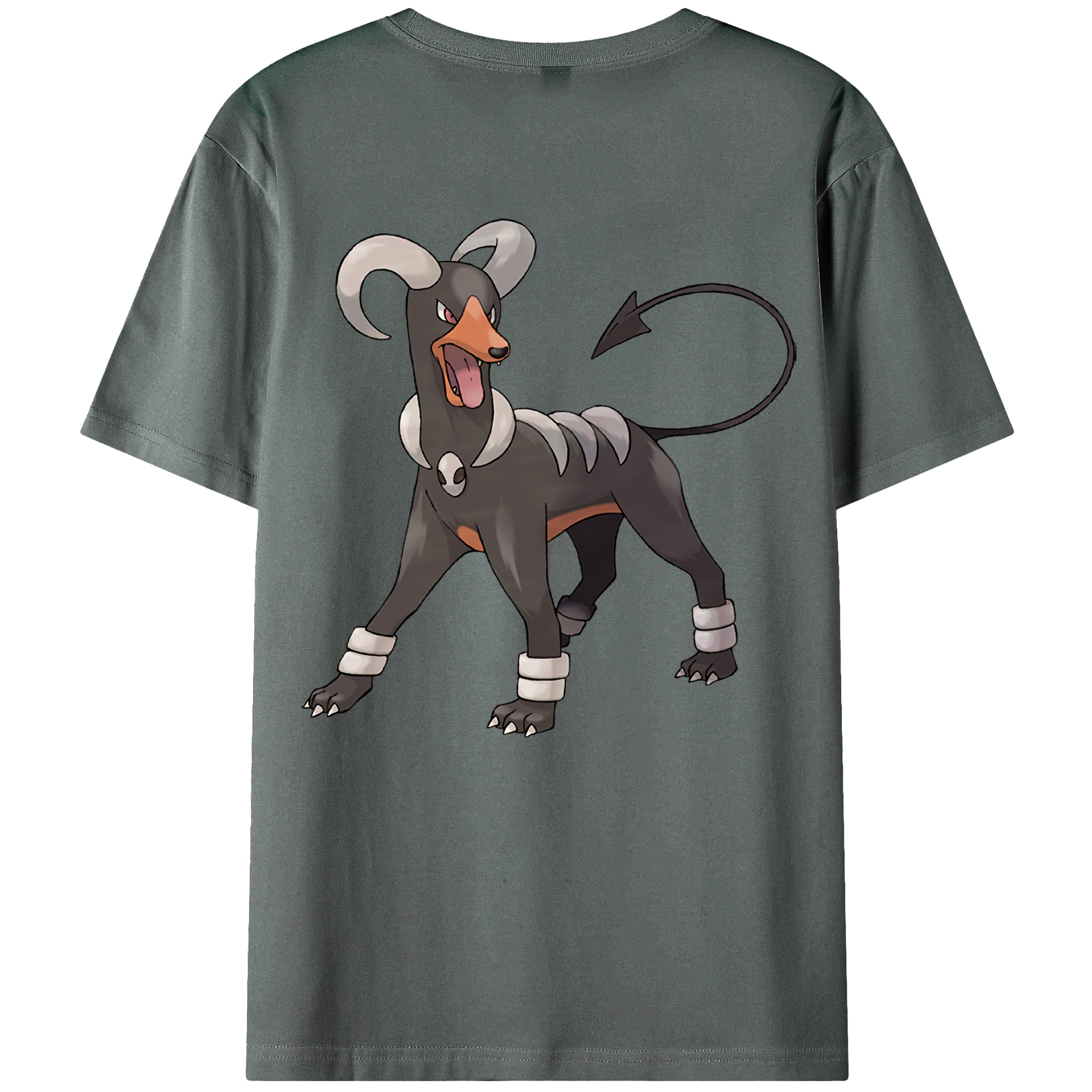 （画像用） ポケットモンスター Pokémon 綿100％ メンズ半袖Tシャツ（バックプリント） 通気性